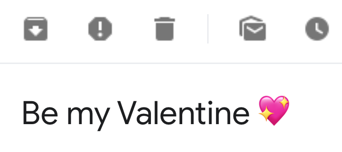 Titel van email voor Valentijn Titel van email voor Valentijn