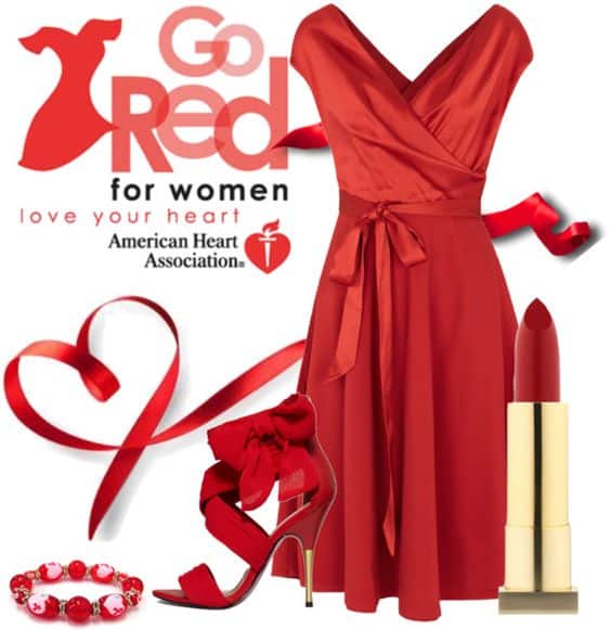 Instagram marketing post naar landingspagina voor wear red day Instagram marketing post naar landingspagina voor wear red day