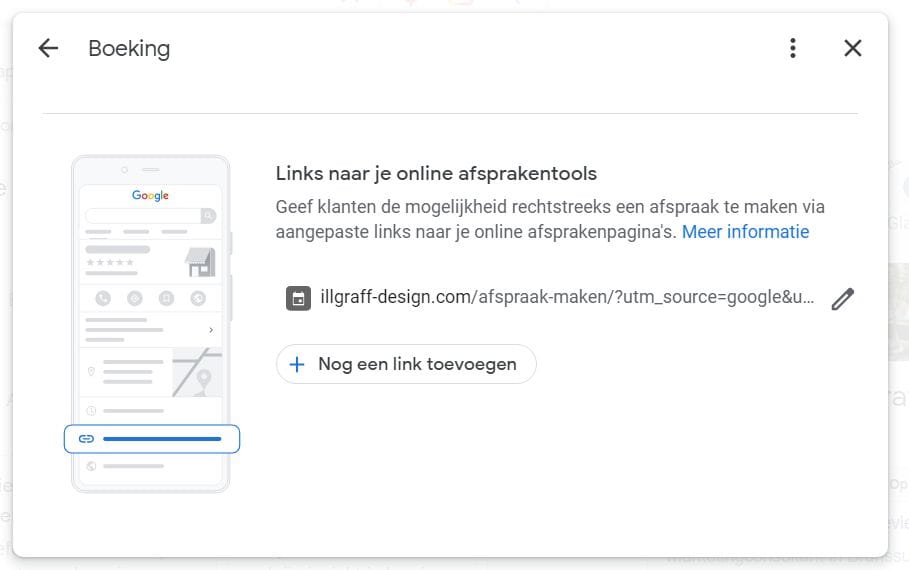 Meer zichtbaar met Google mijn bedrijf boekingspagina
