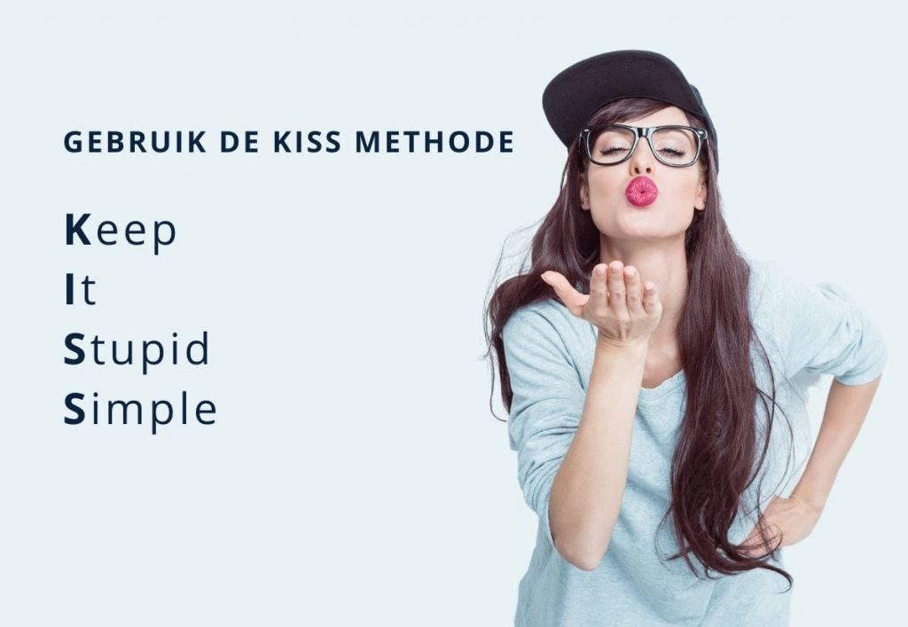 kiss methode teksten schrijven min