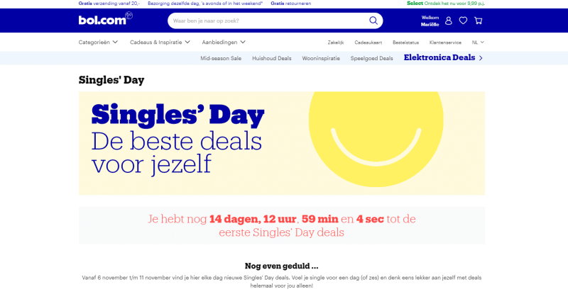 Singles Day Bol.com Singles Day