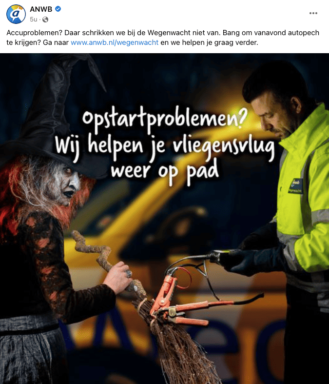 Halloween inhaken op halloween anwb