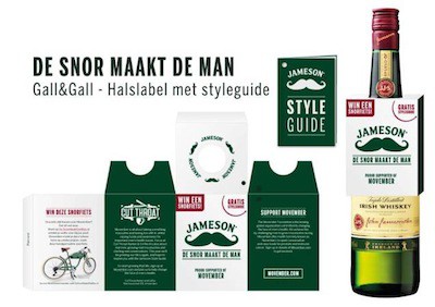 Movember, maand van de snor movember jameson