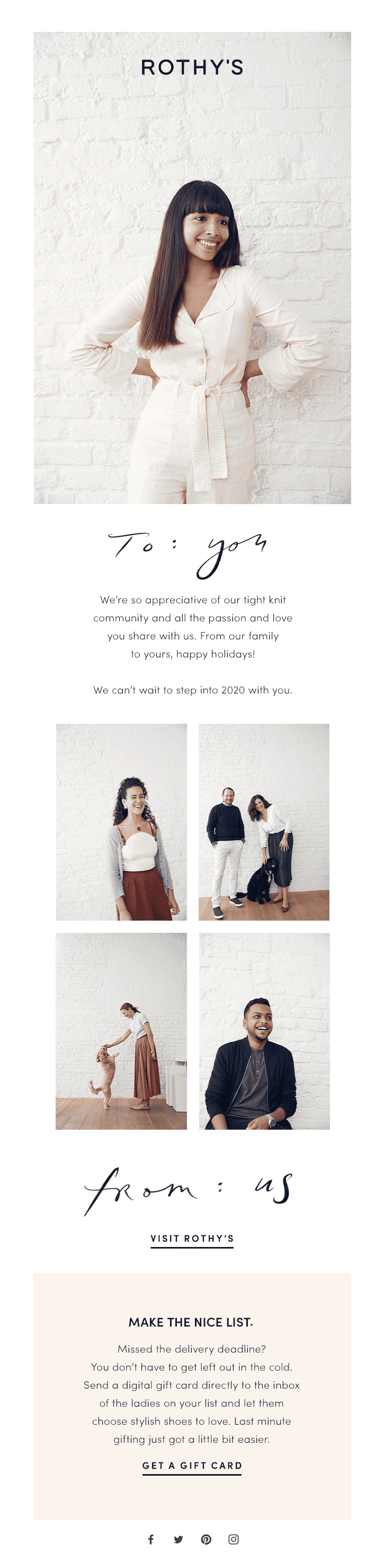 kerst email marketing voorbeeld