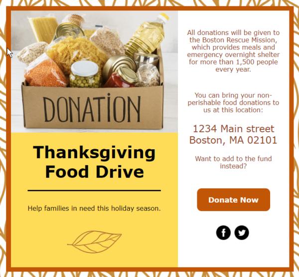 thanksgiving goede doel