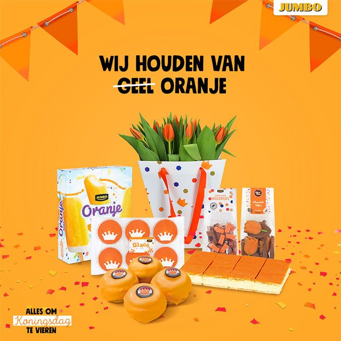 Jumbo inhaker koningsdag 1