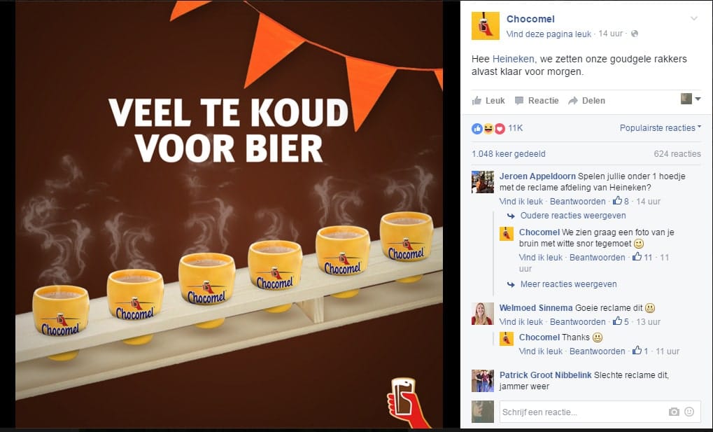 Chocomel - Heineken inhaker op Koningsdag