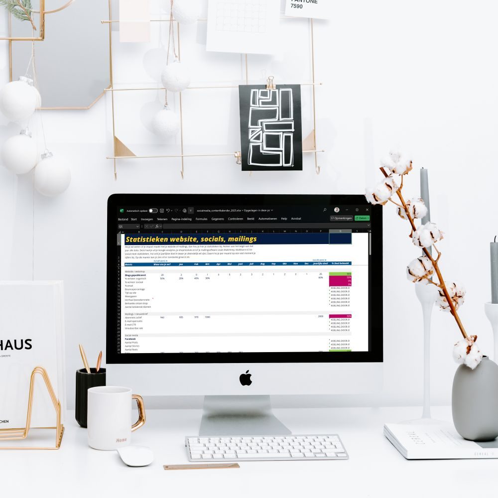 Houd je statistieken bij in de contentkalender in Excel en maak je online marketing steeds effectiever. Houd je statistieken bij in de contentkalender in Excel en maak je online marketing steeds effectiever.